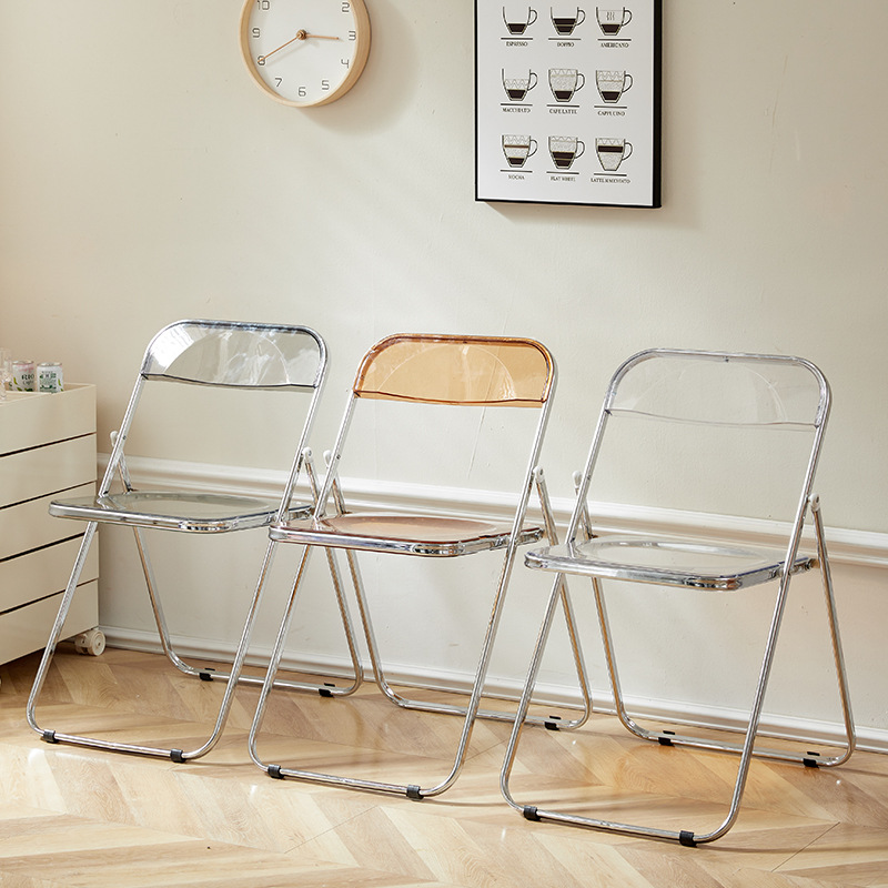 Outdoor Furniture Metal Chairs - เก้าอี้แต่งตัว, เก้าอี้ทานอาหารอะคริลิกแบบพับได้, เก้าอี้สนามแบบพับได้โปร่งใส, เก้าอี้ทำเล็บ, เก้าอี้สำหรับงานอีเว้นท์และงานปาร์ตี้