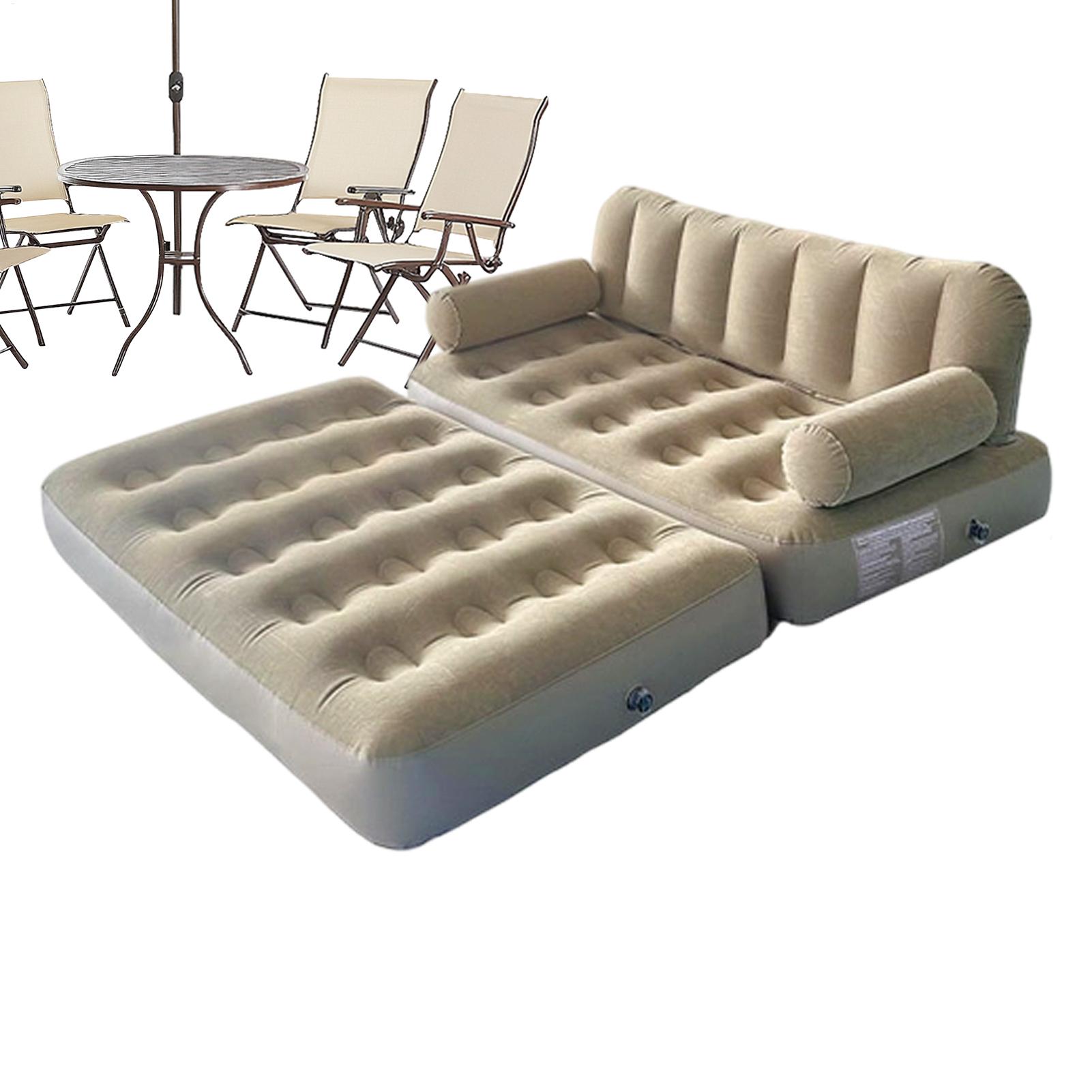 Outdoor Daybed Furniture - โซฟาเป่าลมพร้อมปั๊มลม เตียงพับได้ โซฟาเป่าลมสำหรับตั้งแคมป์ สำหรับกิจกรรมกลางแจ้ง ชายหาด ท่องเที่ยว