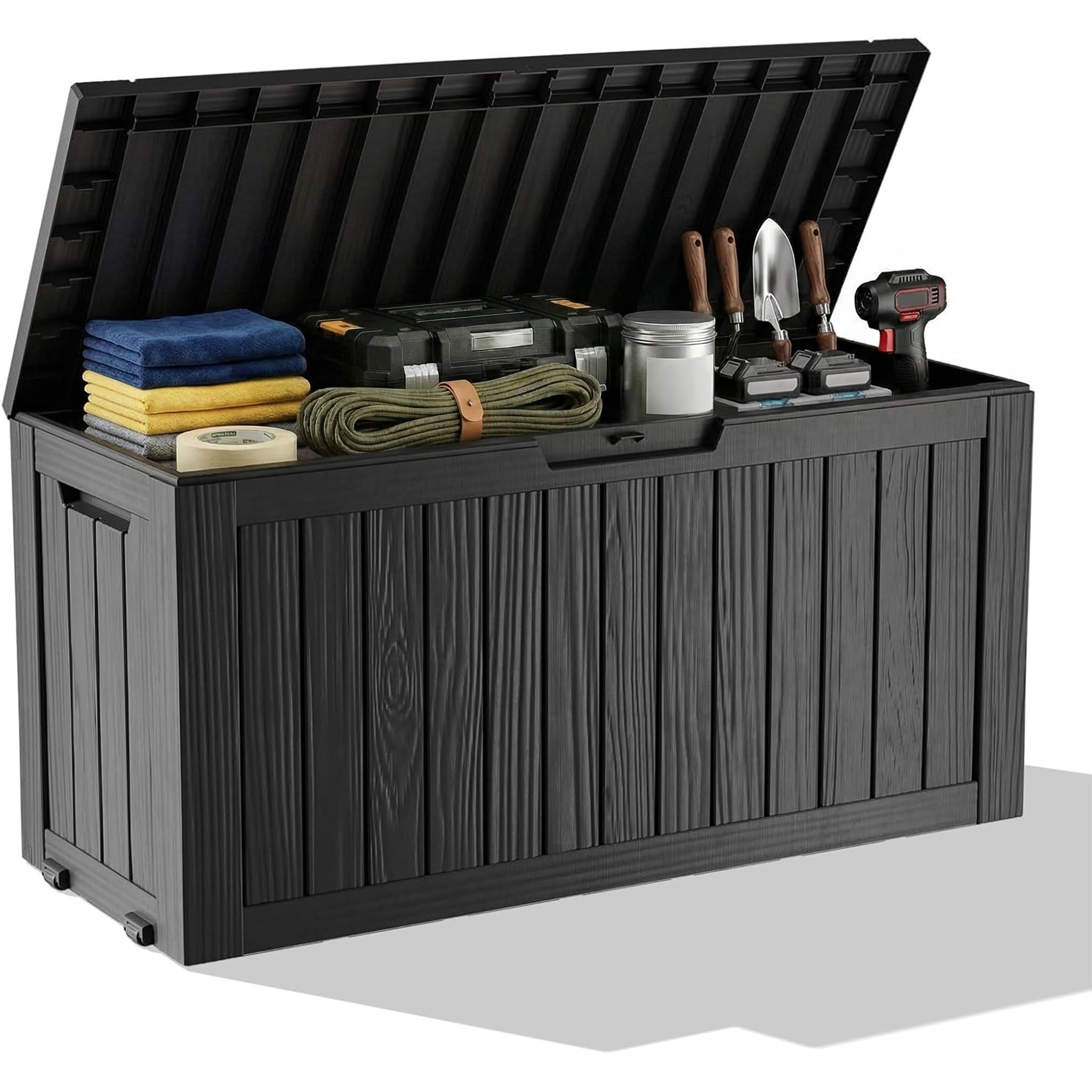 กล่องเก็บของกลางแจ้งกันน้ำทำจา - Outdoor Furniture Wood บทวิจารณ์และราคา