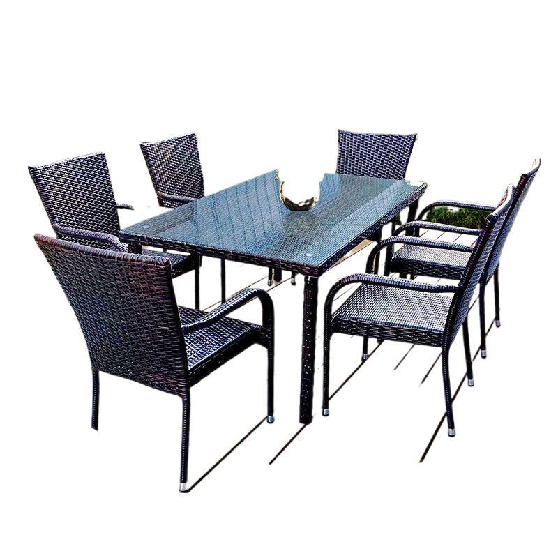 ชุดโต๊ะและเก้าอี้หวายสำหรับกลา - Outdoor Furniture Metal บทวิจารณ์และราคา