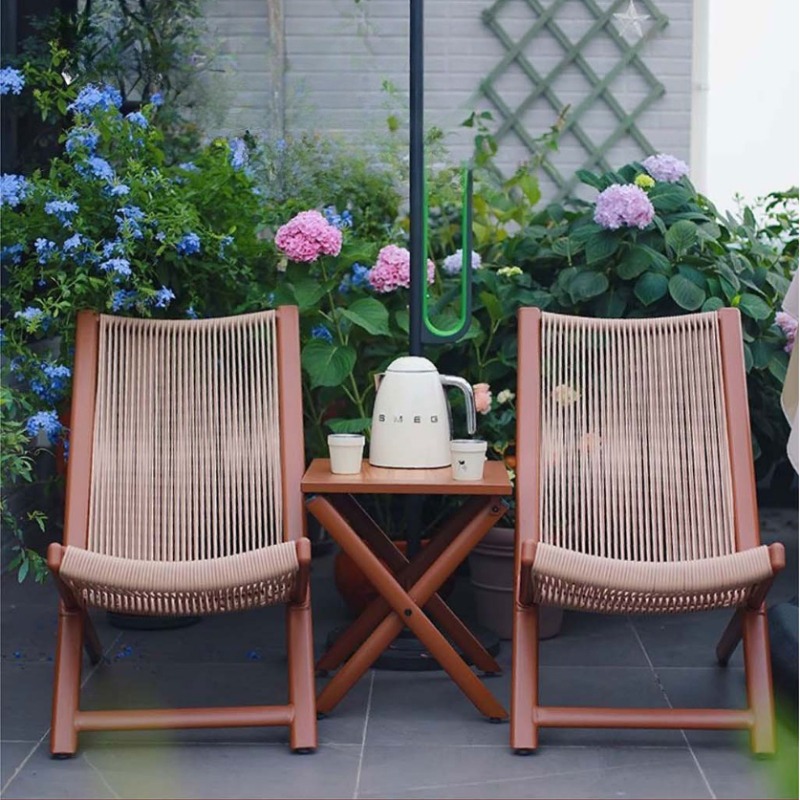 เก้าอี้พักผ่อนกลางแจ้งหวายสาน  - Outdoor Furniture Metal Chairs บทวิจารณ์และราคา